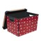 Simplify Storage Tote, 15-3/8 in L x 11-3/8 in W x 15-3/8 in H, Red, Polypropylene 9080-30 - alternate 3
